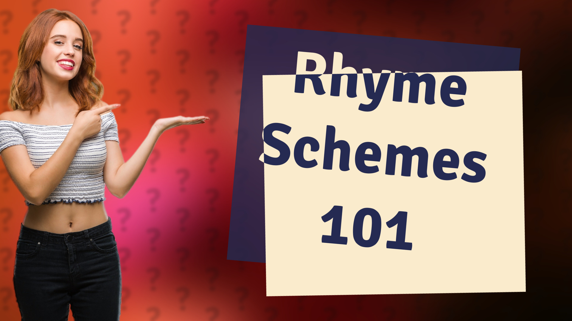Rhyme Schemes 101
