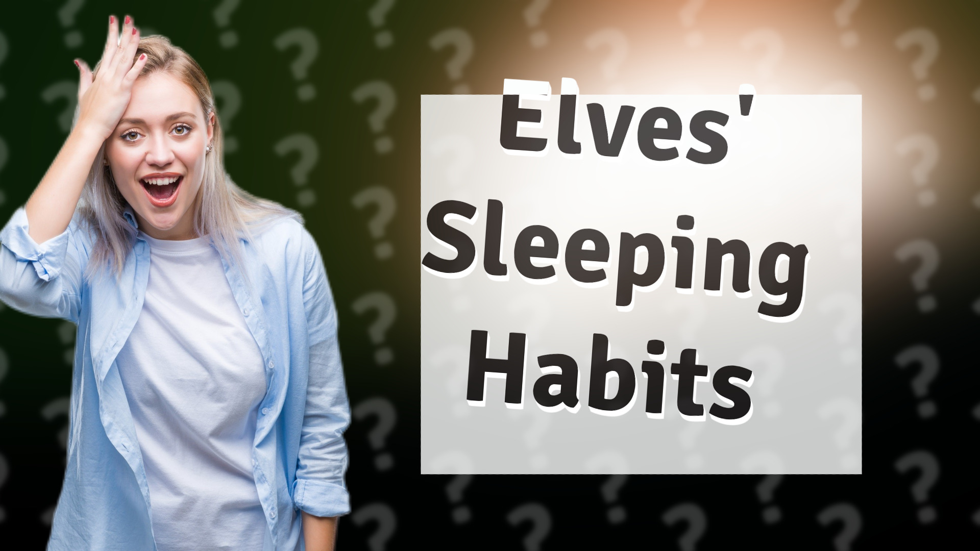 Elves' Sleeping Habits