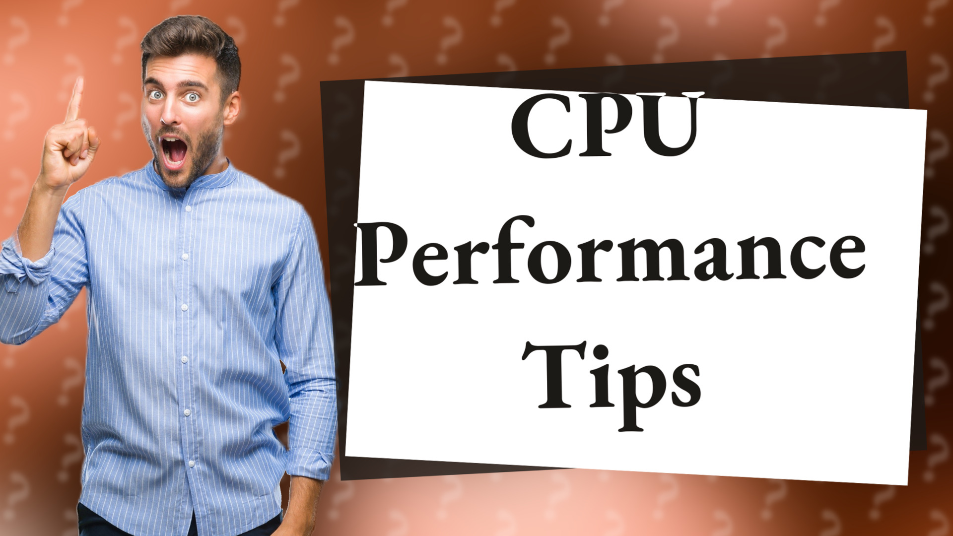 CPU Performance Tips