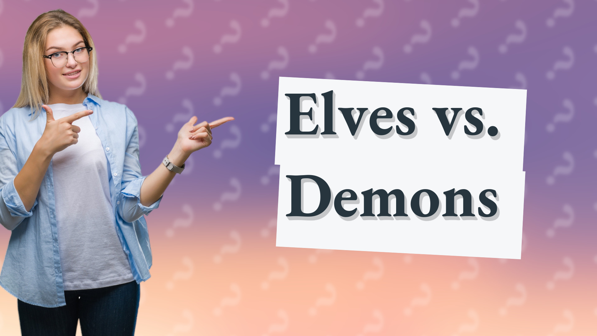 Elves vs. Demons