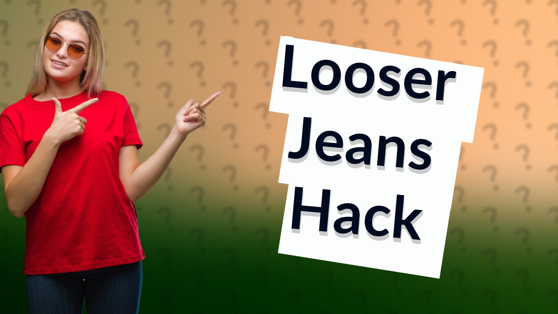 Looser Jeans Hack