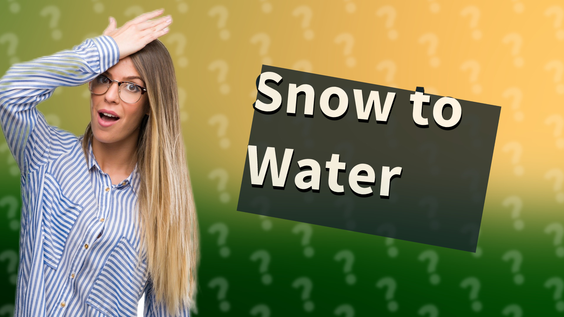 Snow to Water