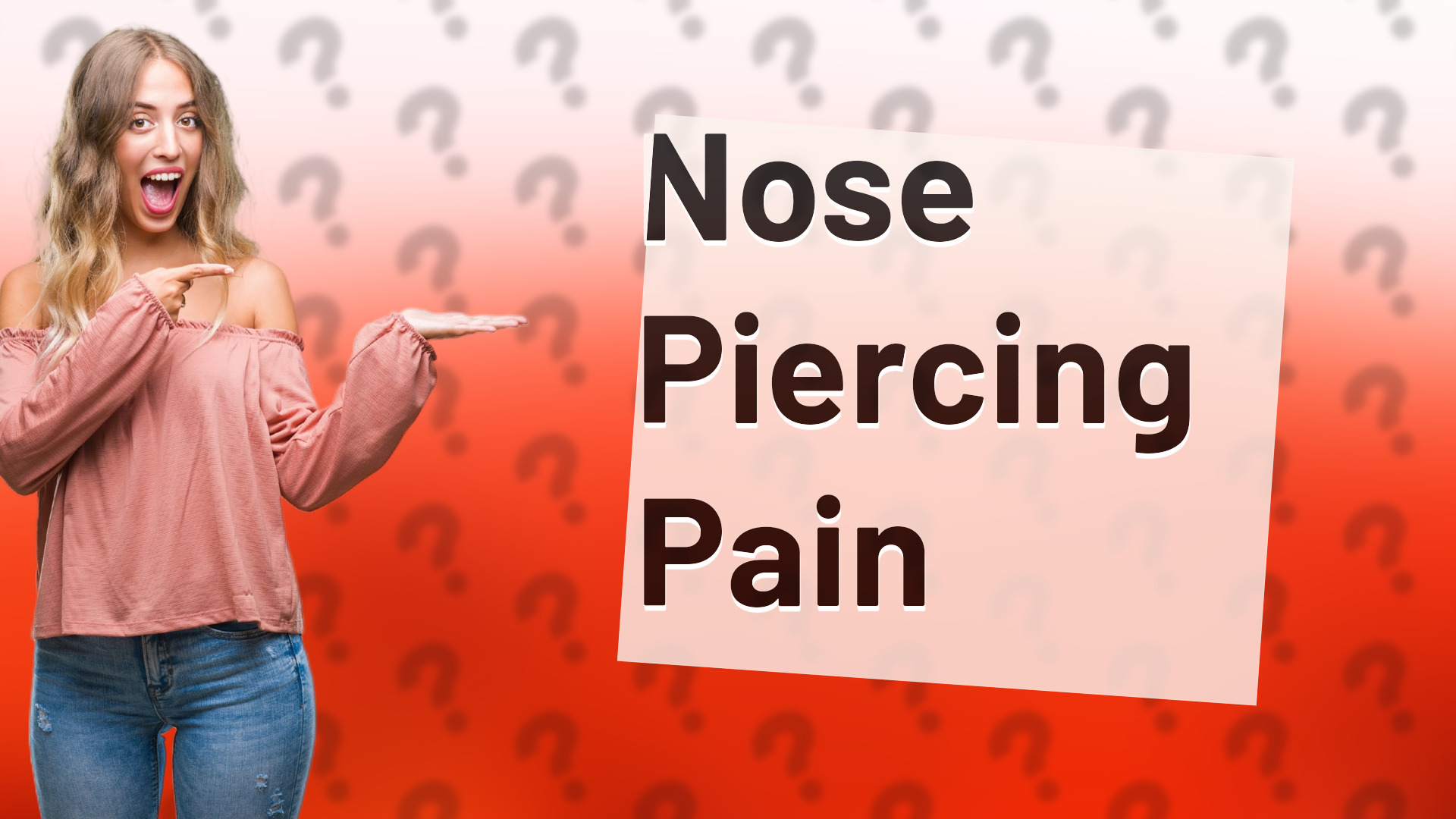 Nose Piercing Pain