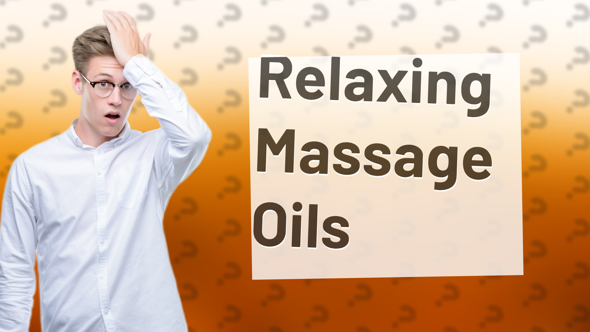 Relaxing Massage Oils