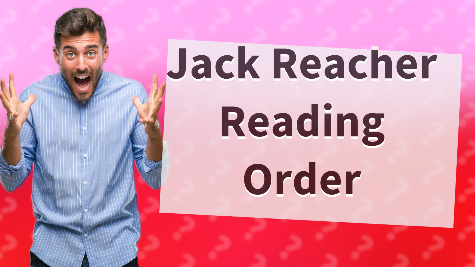 Jack Reacher Reading Order