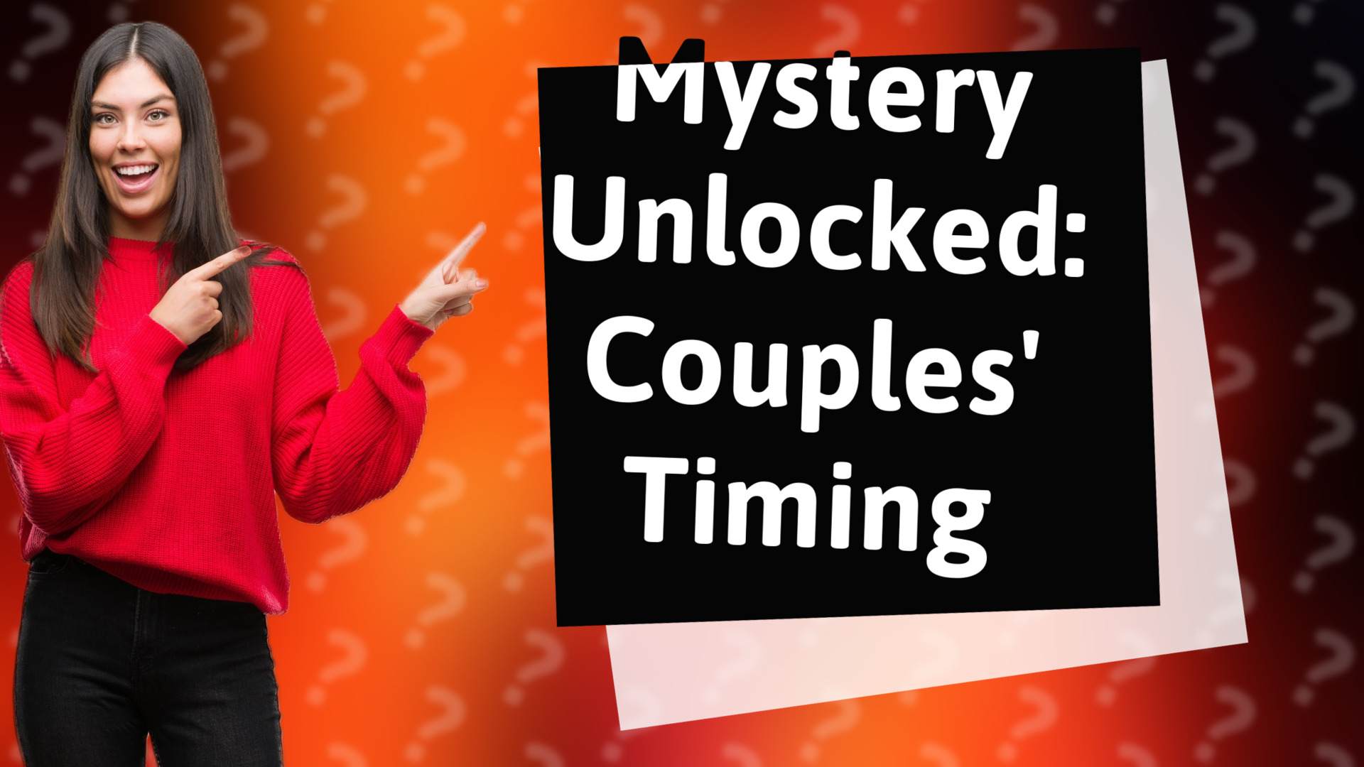 Mystery Unlocked: Couples' Timing