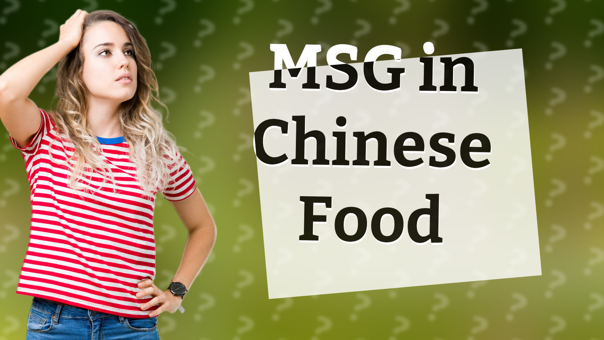 MSG in Chinese Food