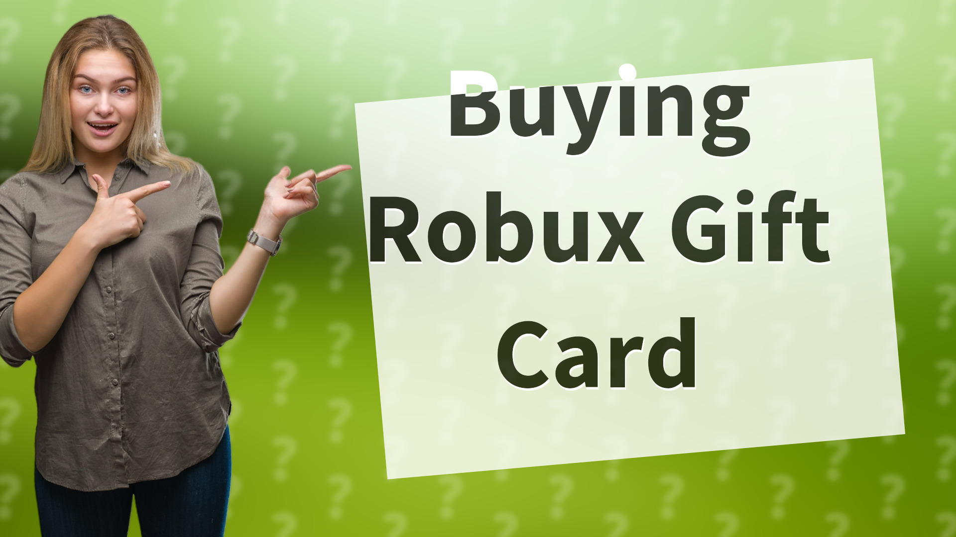 Buying Robux Gift Card