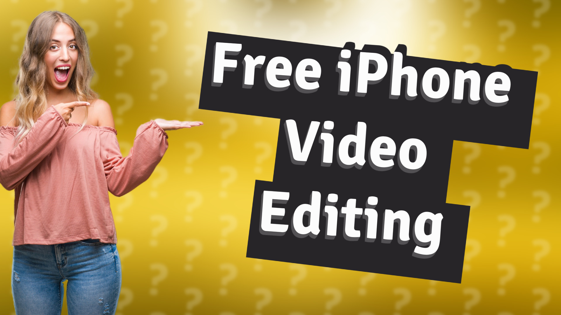 Free iPhone Video Editing
