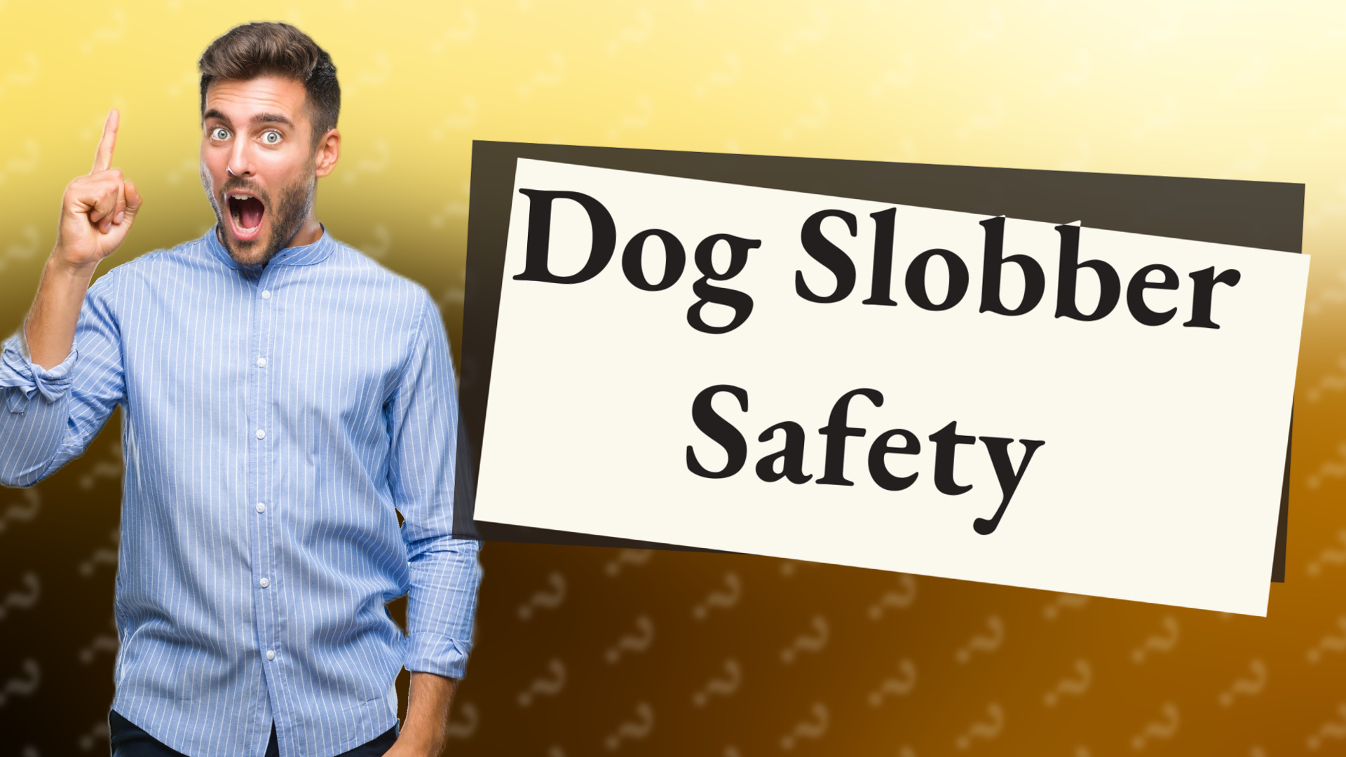 Dog Slobber Safety