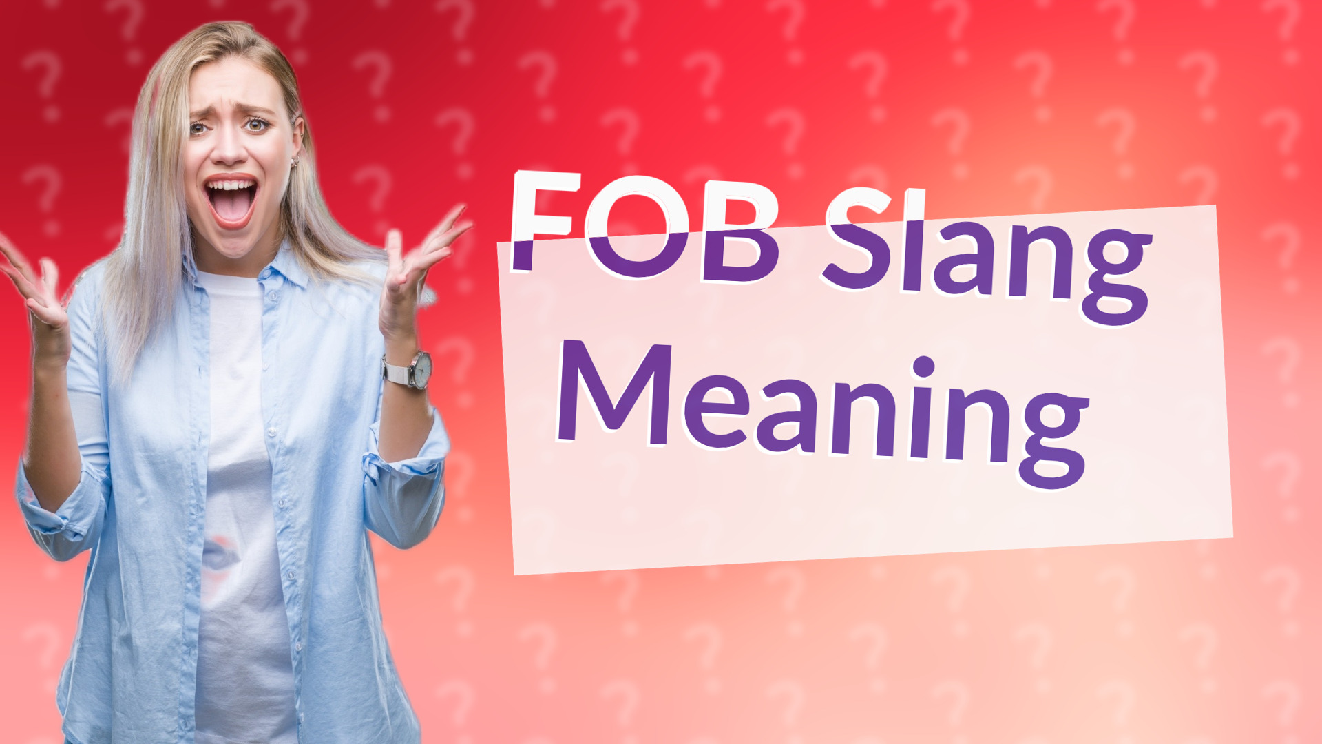 FOB Slang Meaning