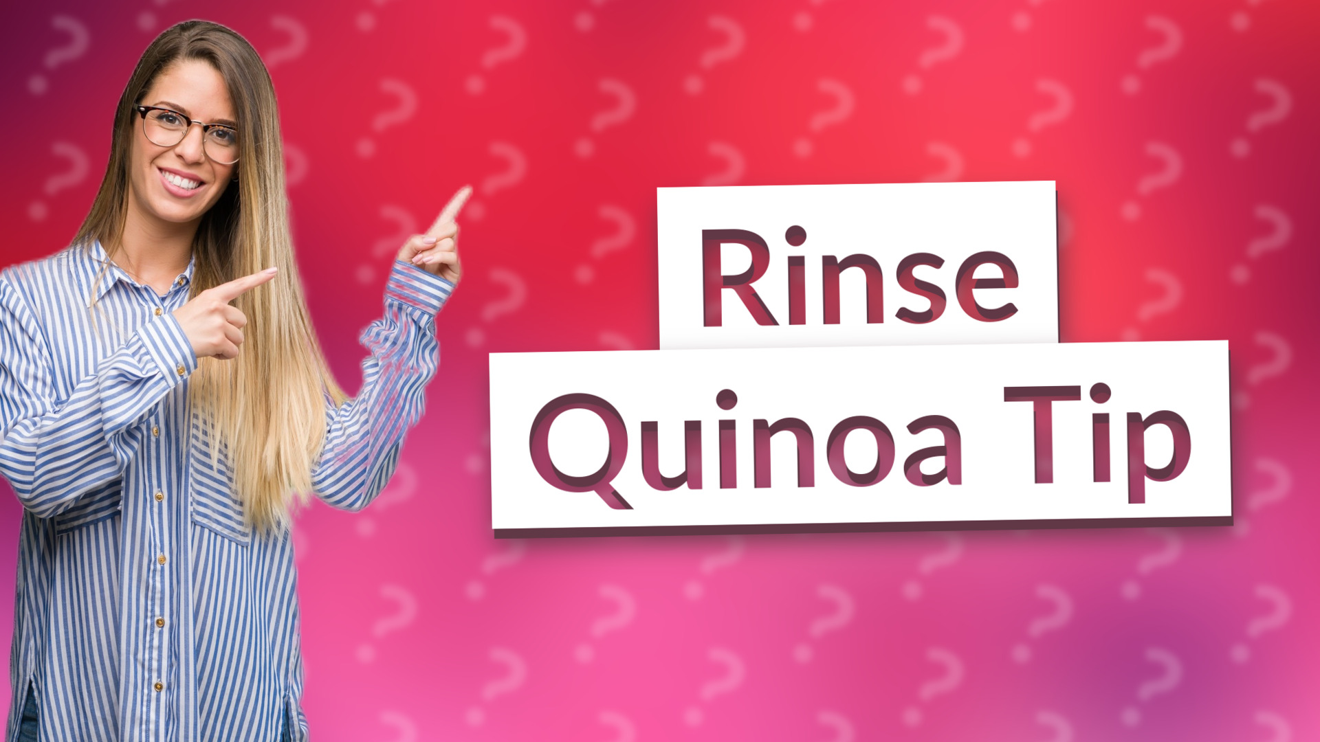 Rinse Quinoa Tip
