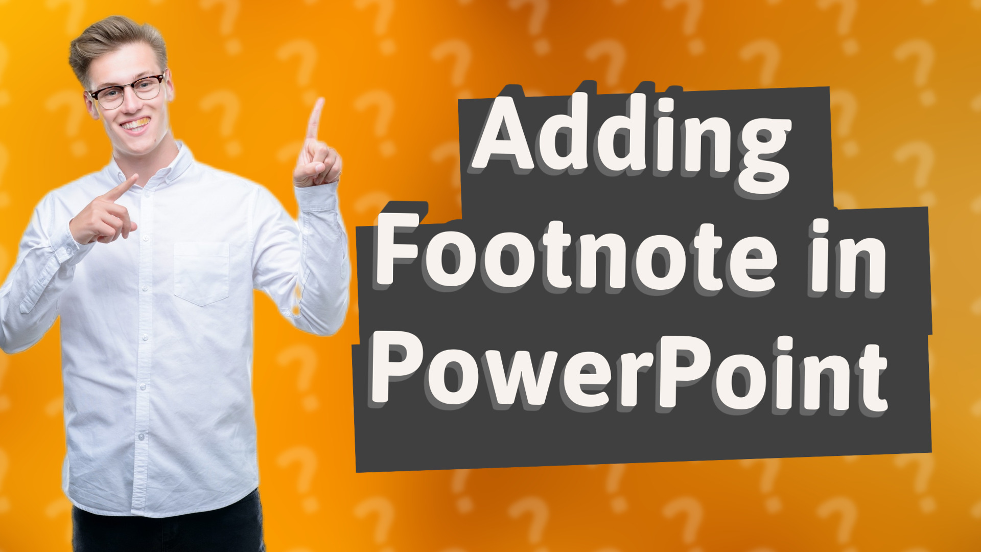 Adding Footnote in PowerPoint