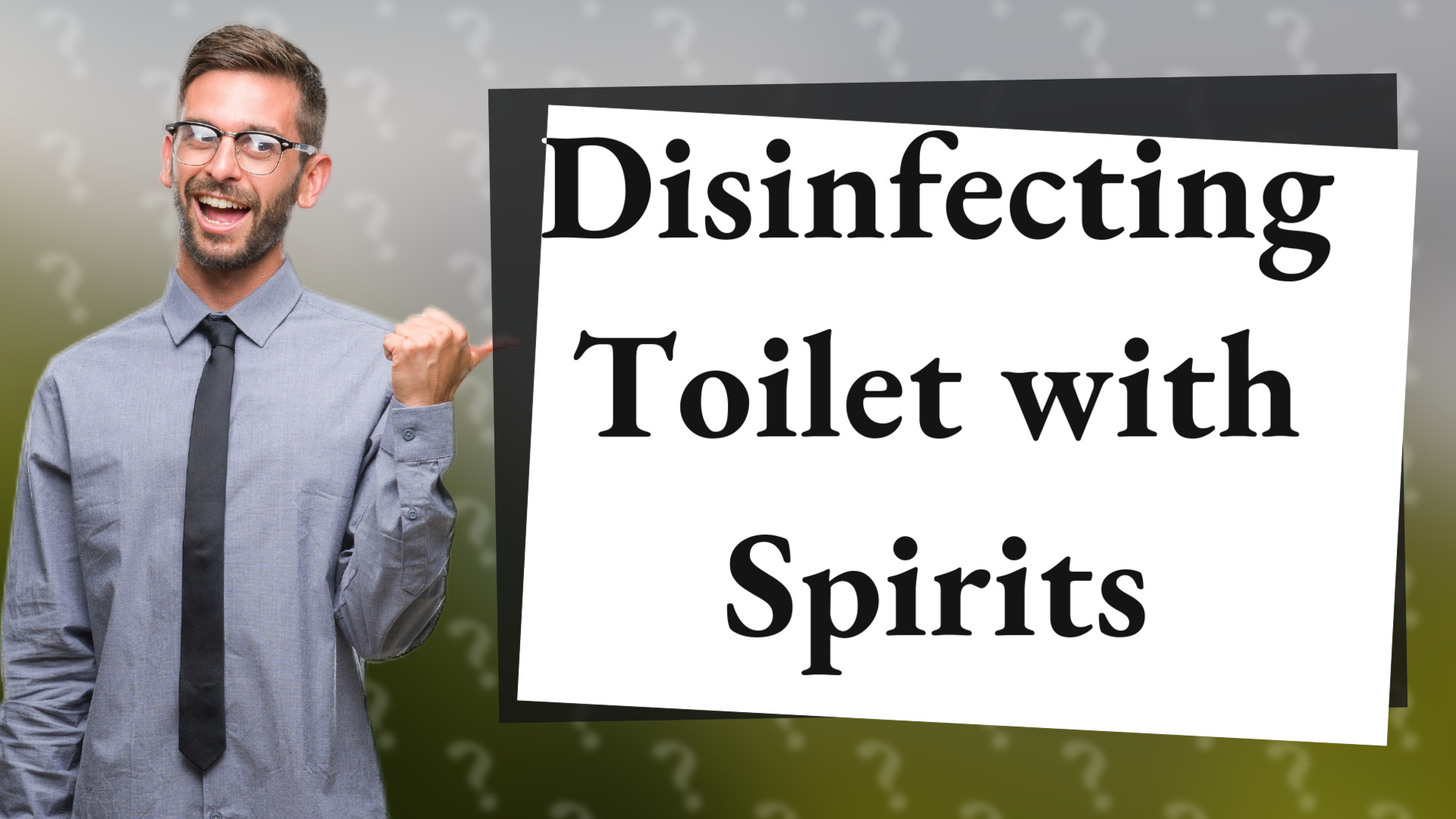 Disinfecting Toilet with Spirits
