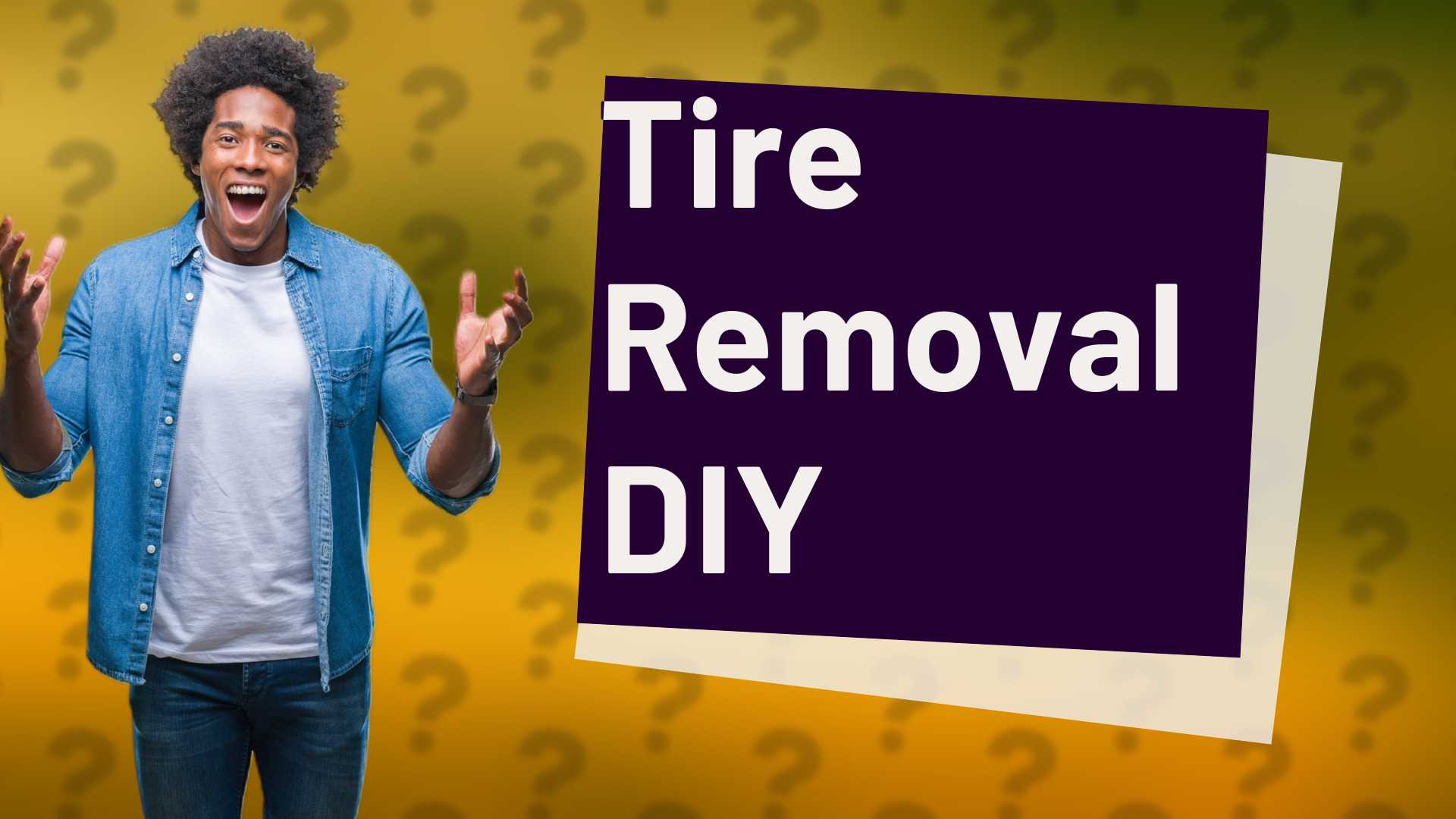 Tire Removal DIY