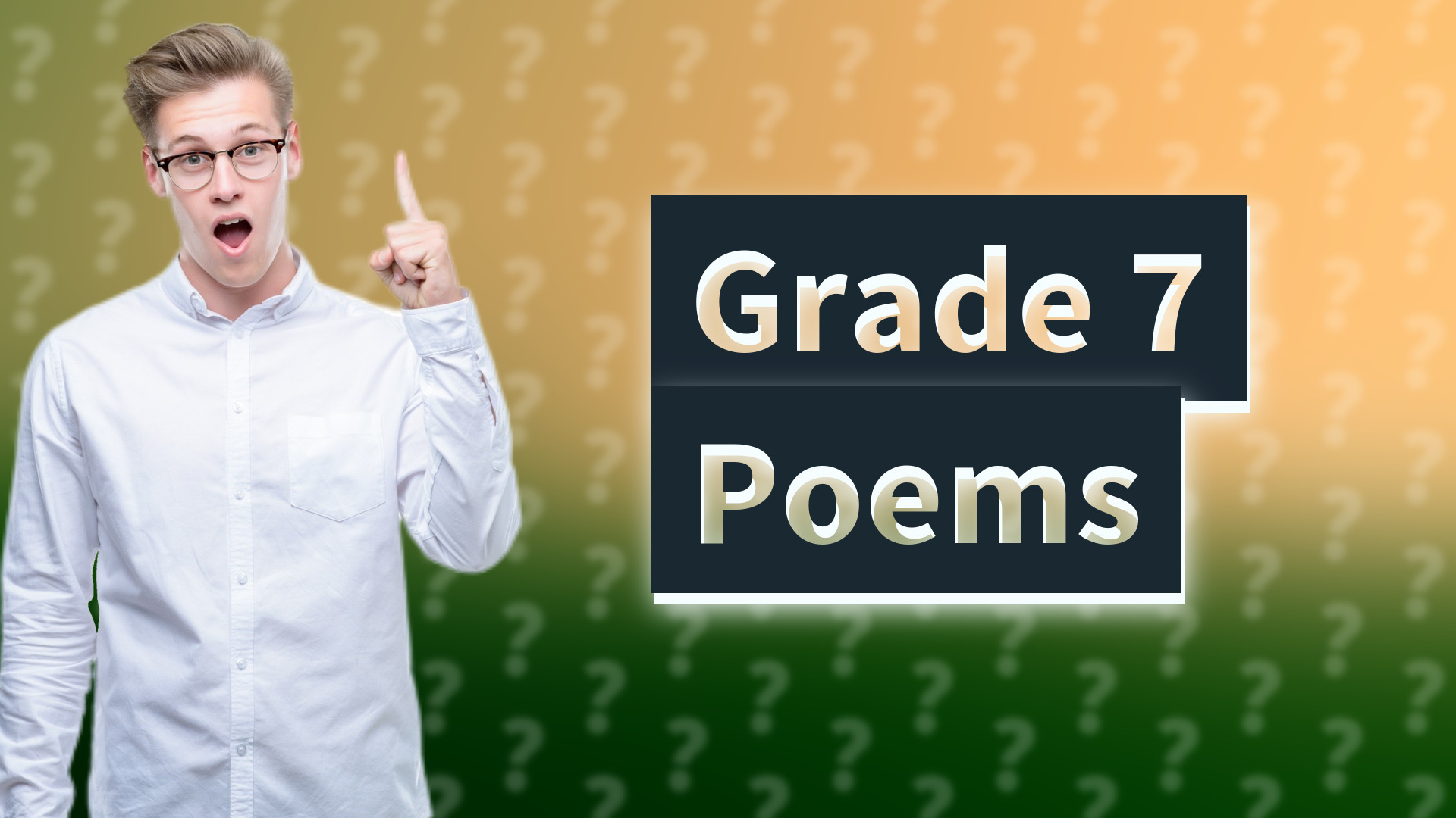 Grade 7 Poems