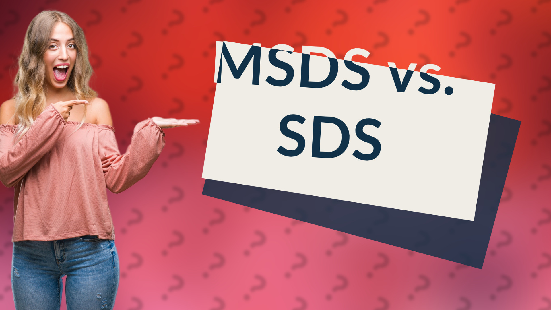 MSDS vs. SDS
