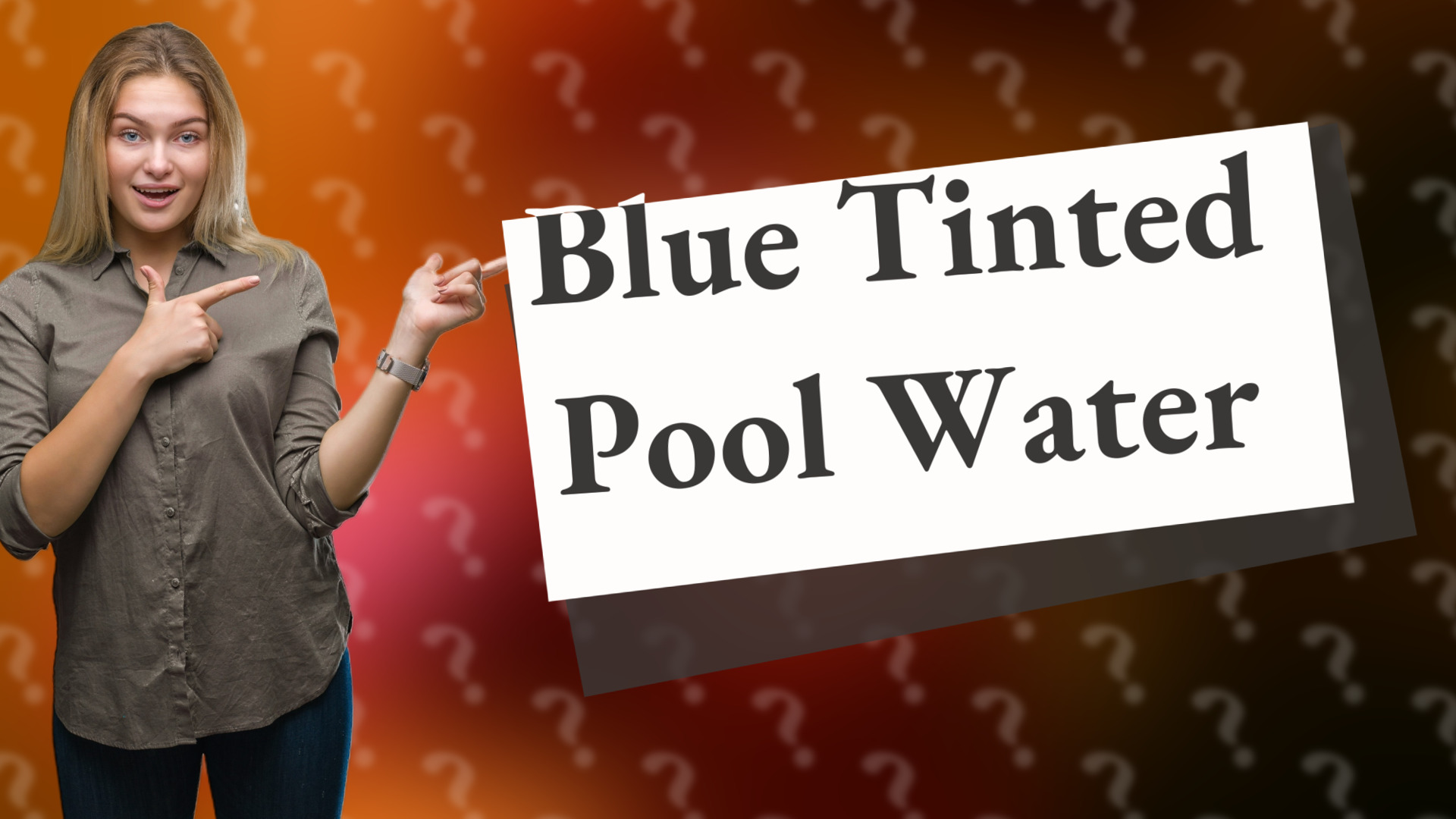 Blue Tinted Pool Water