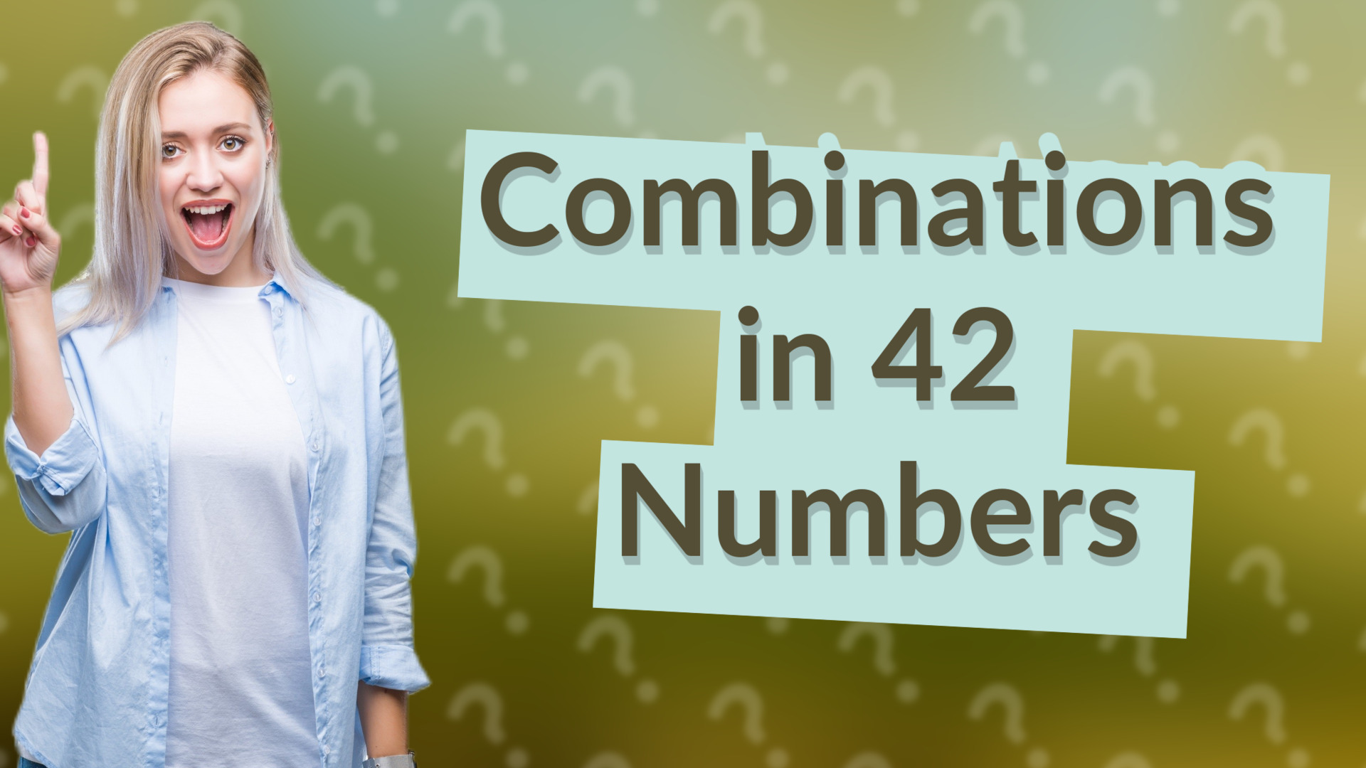 Combinations in 42 Numbers