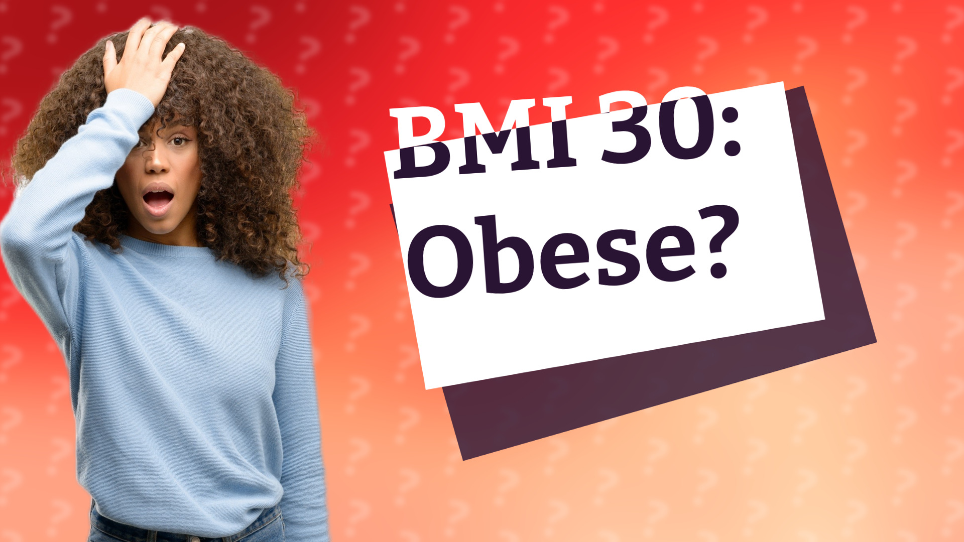 BMI 30: Obese?