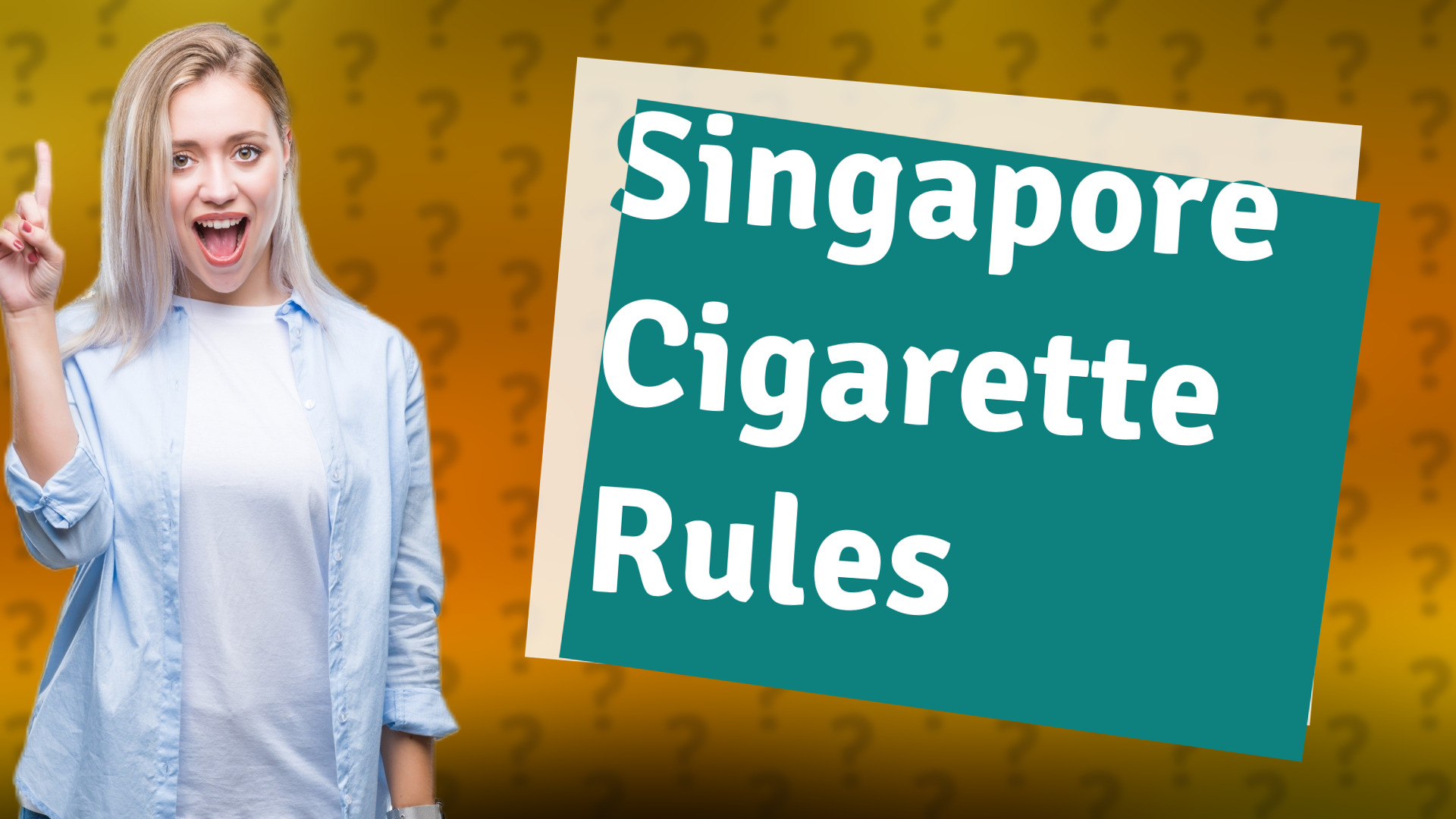 Singapore Cigarette Rules