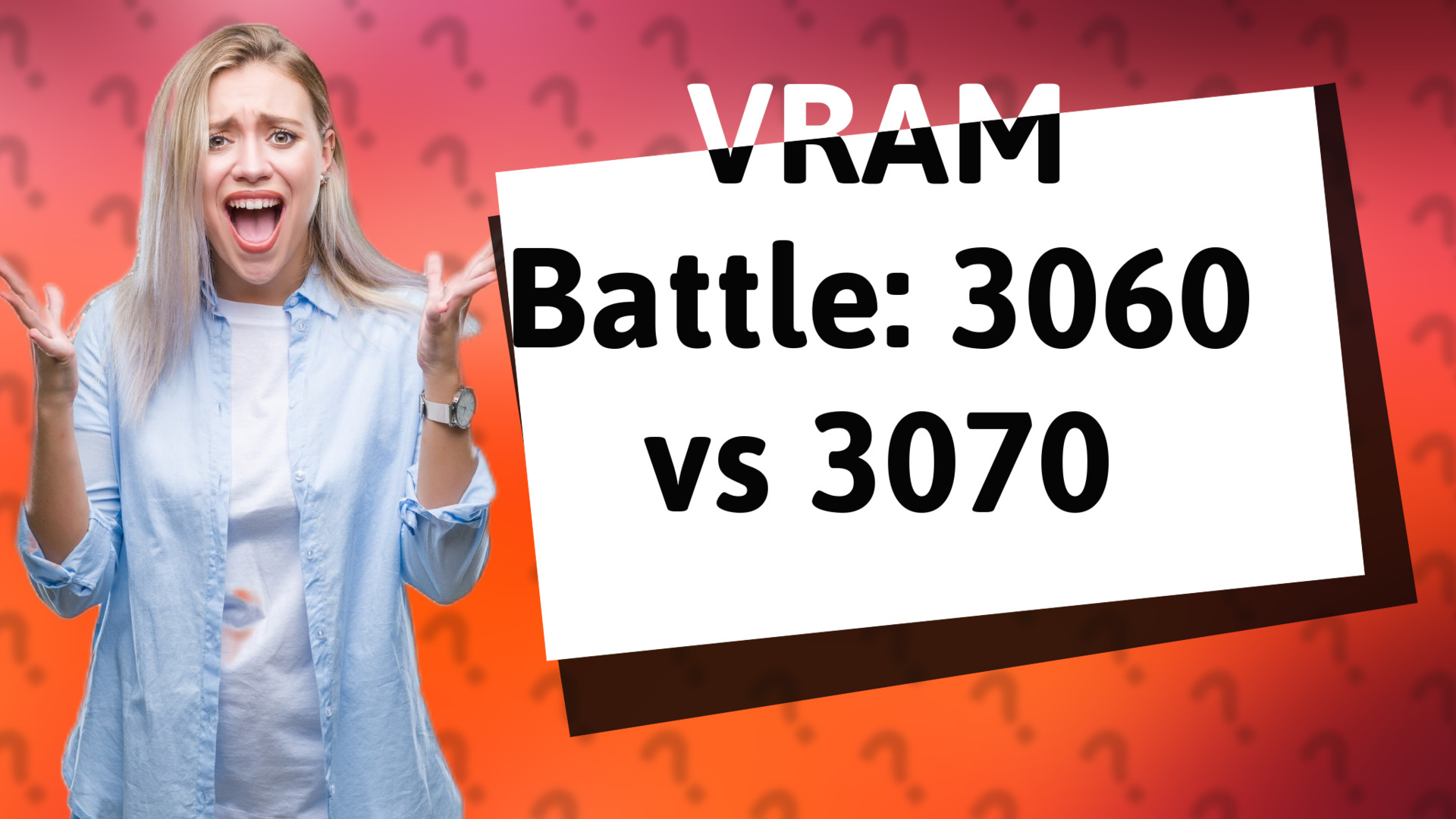VRAM Battle: 3060 vs 3070