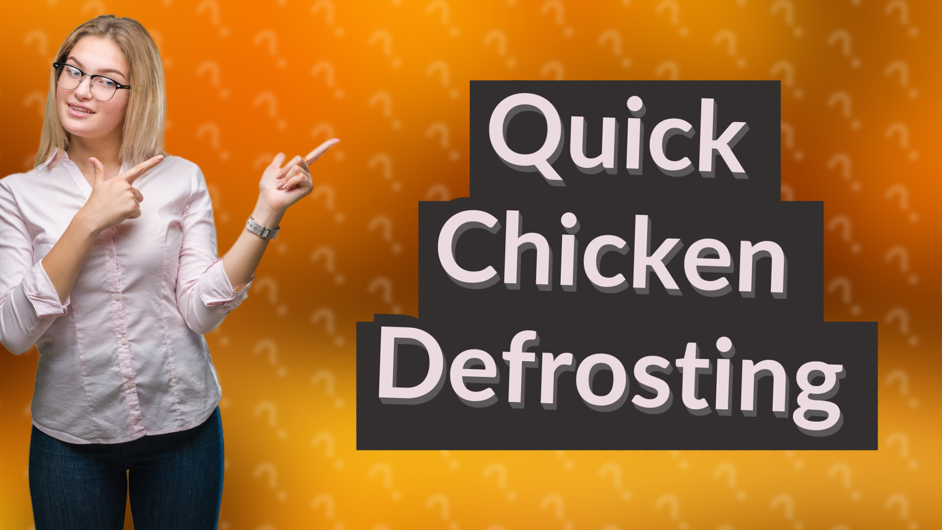 Quick Chicken Defrosting
