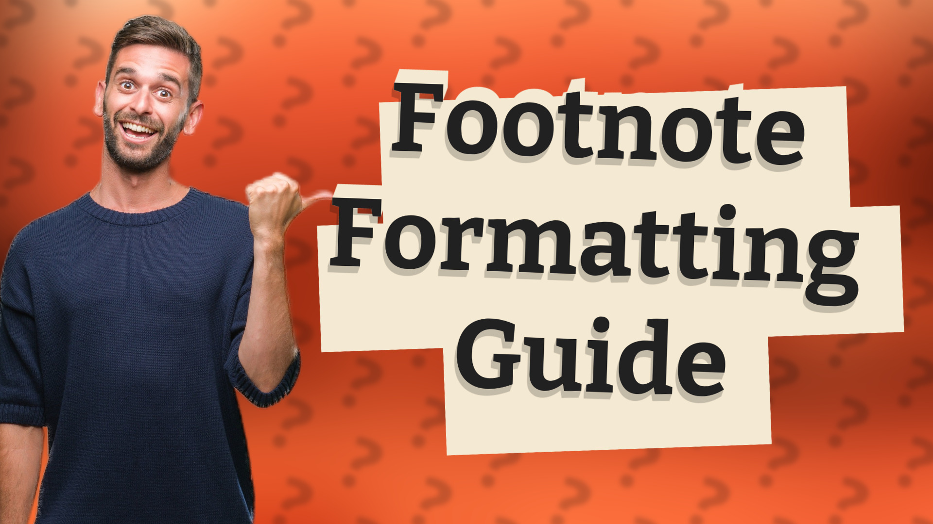 Footnote Formatting Guide