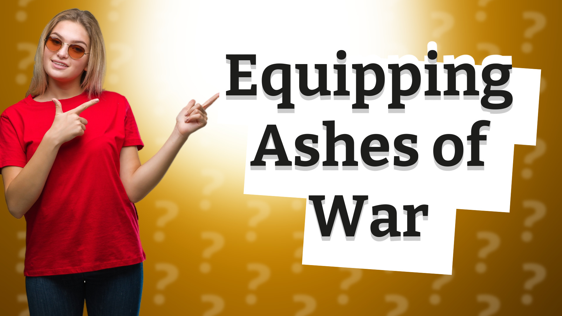 Equipping Ashes of War