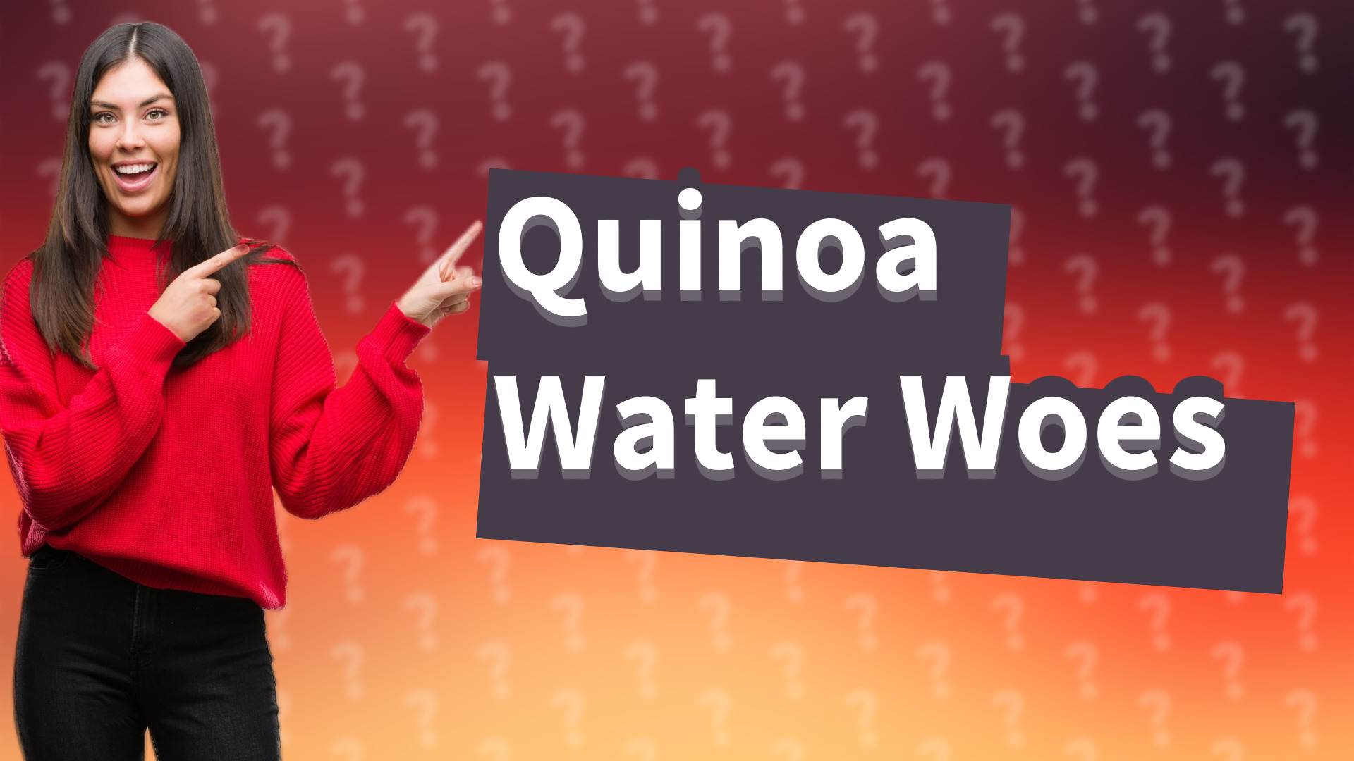 Quinoa Water Woes