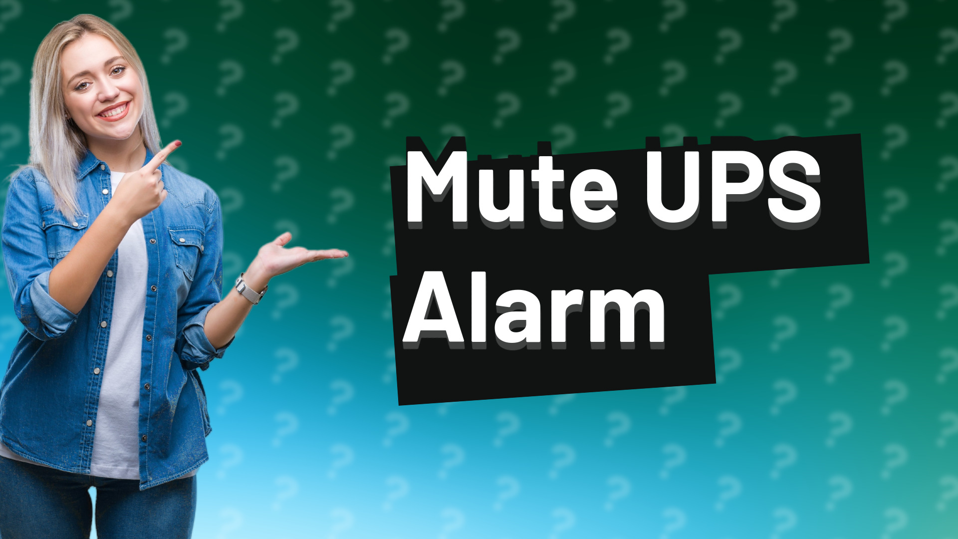 Mute UPS Alarm