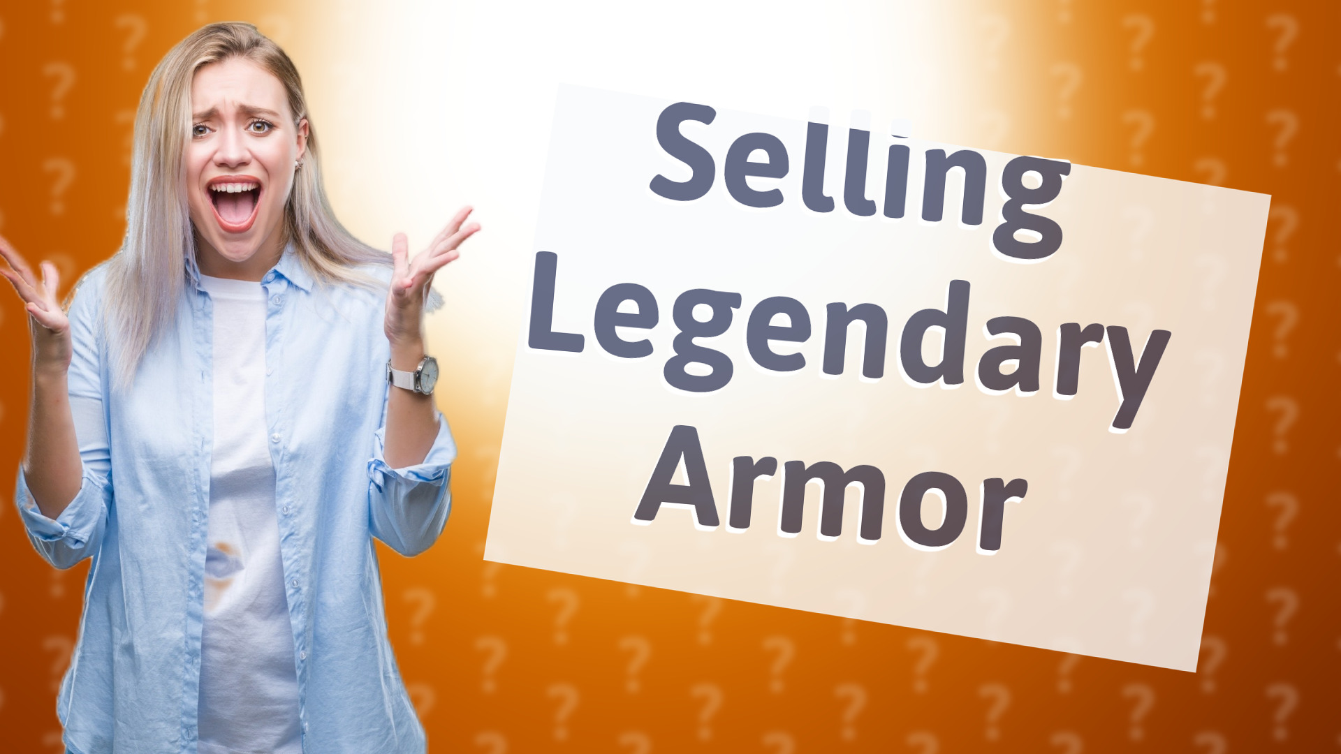 Selling Legendary Armor