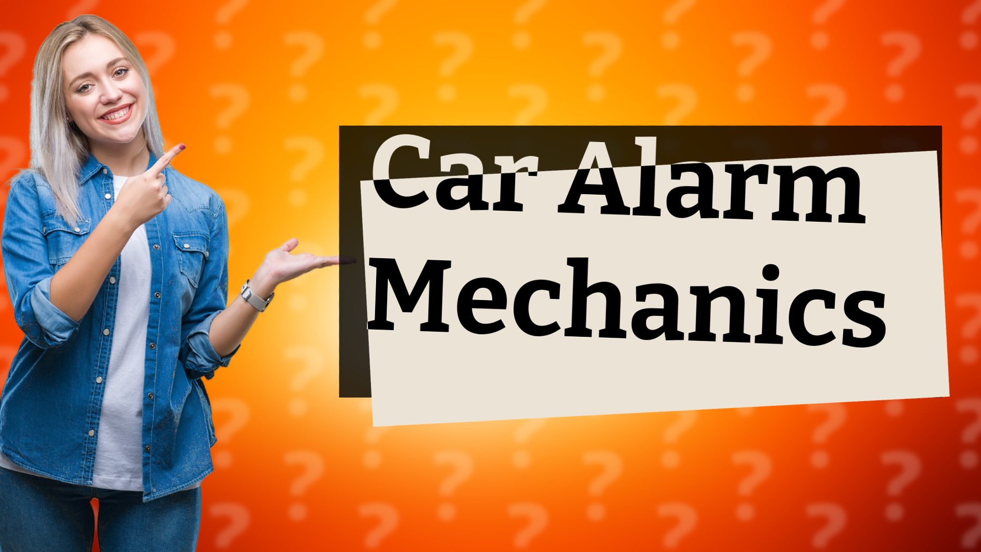 Car Alarm Mechanics