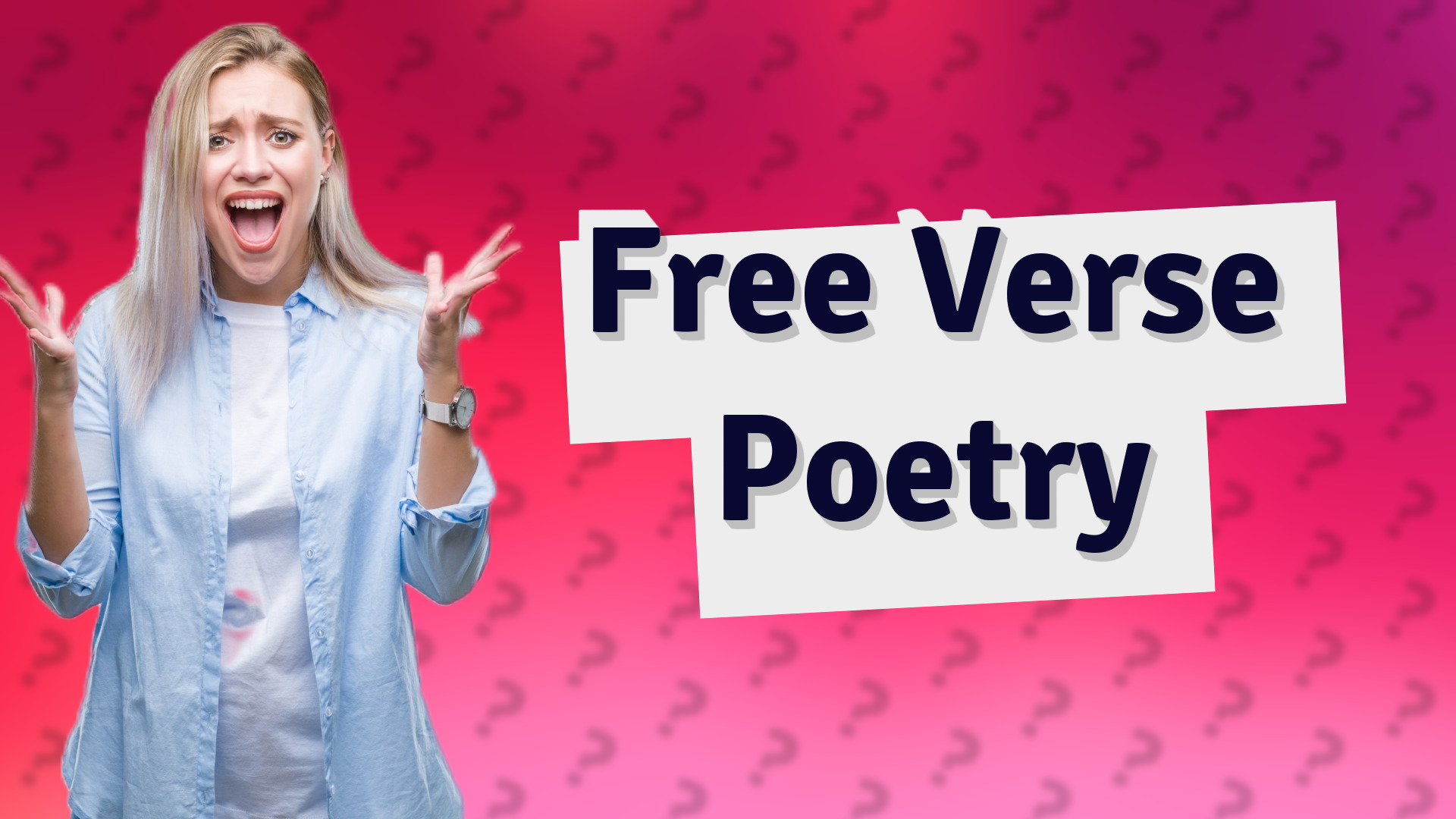 Free Verse Poetry