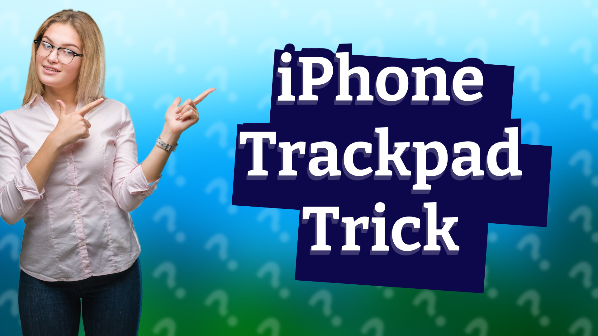 iPhone Trackpad Trick