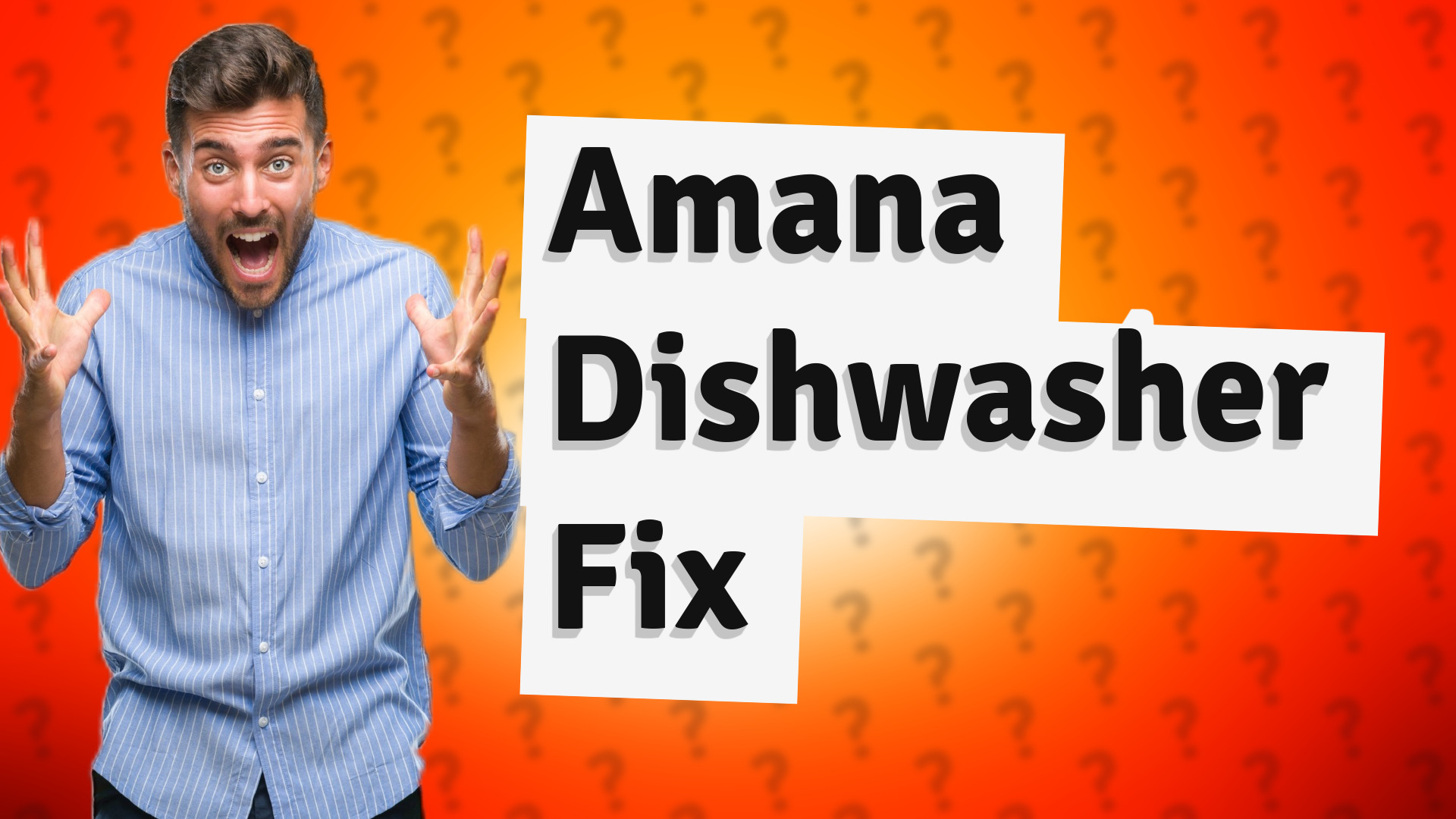 Amana Dishwasher Fix