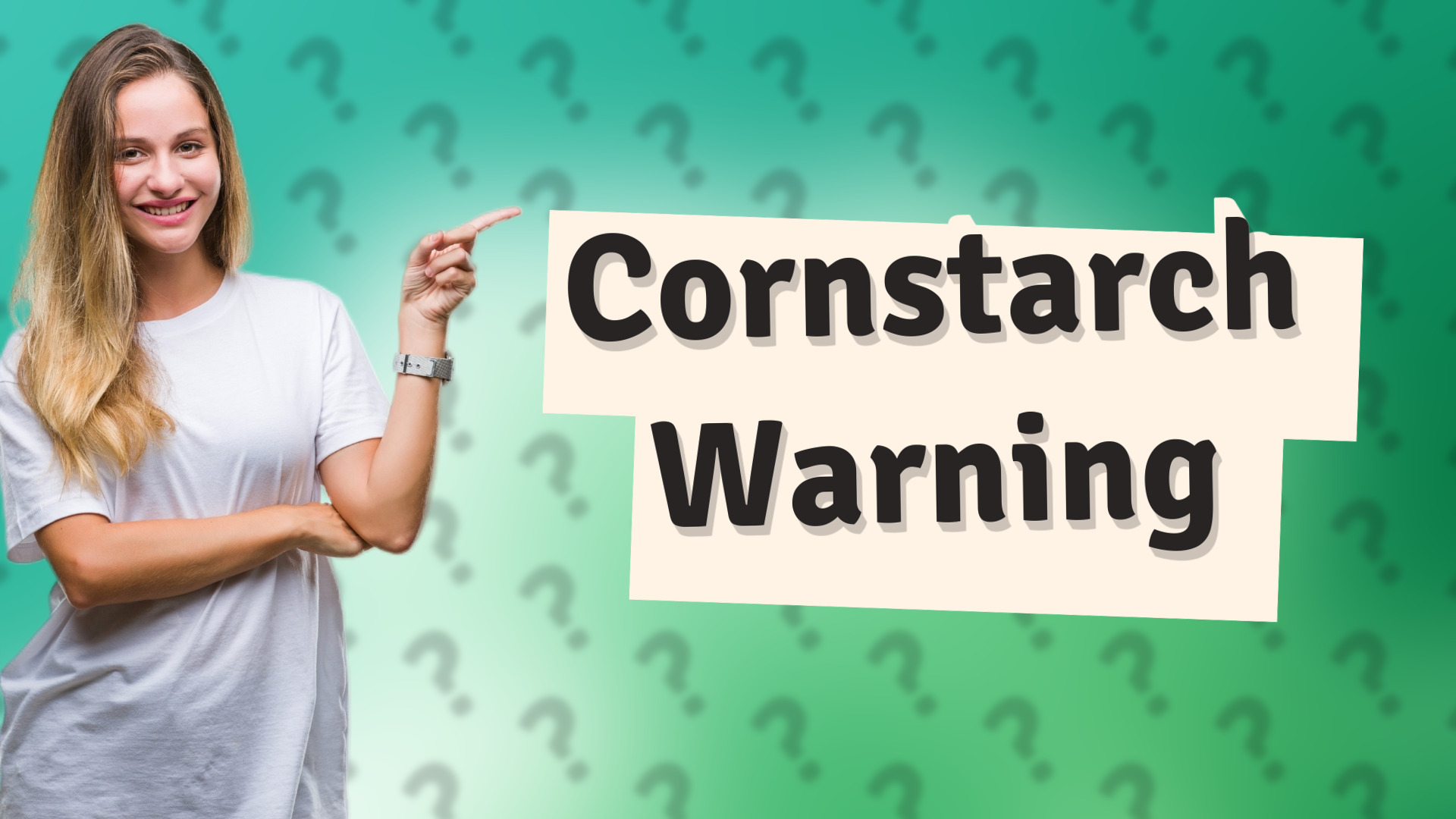Cornstarch Warning