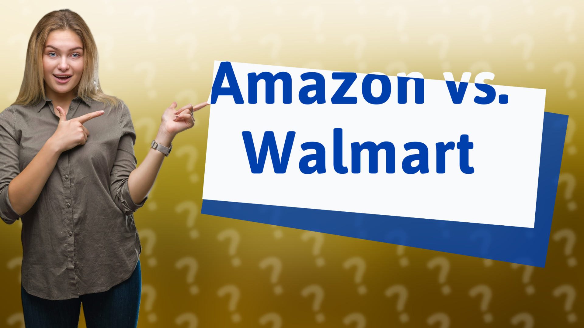 Amazon vs. Walmart