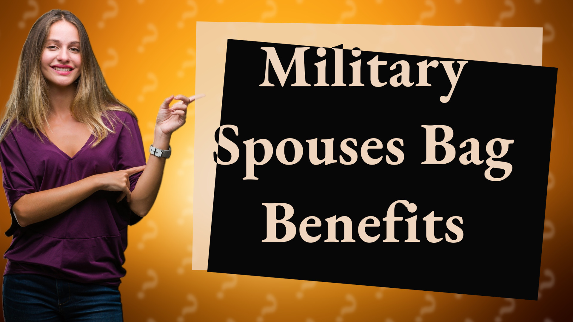 Military Spouses Bag Benefits