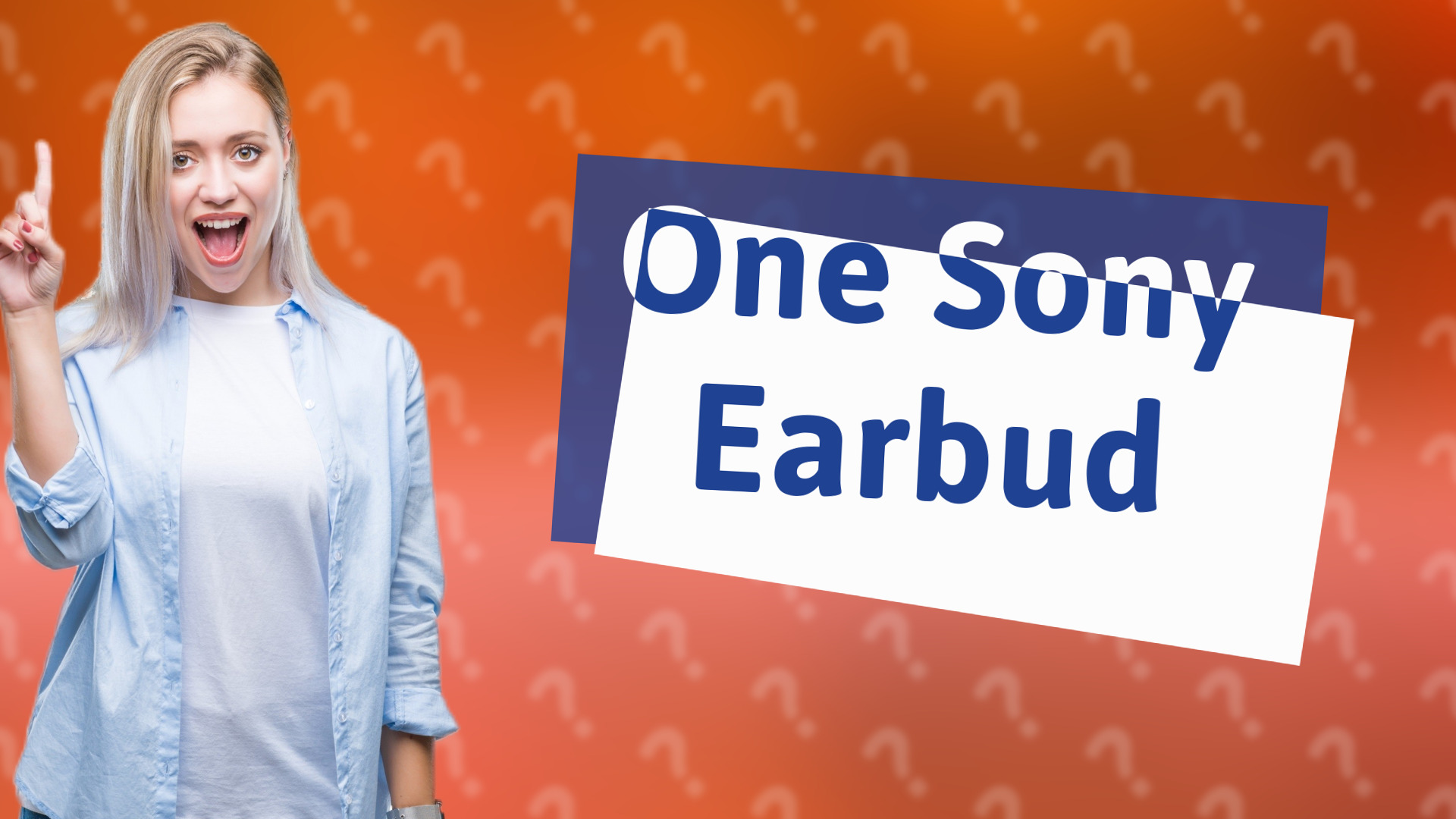 One Sony Earbud