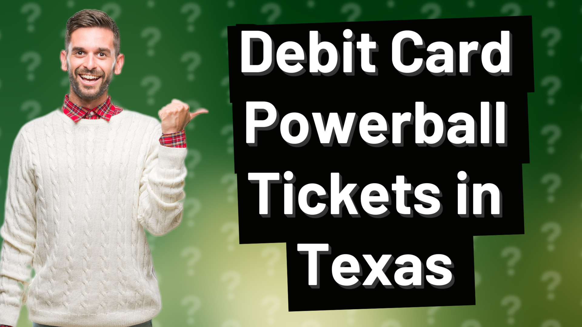 Debit Card Powerball Tickets in Texas
