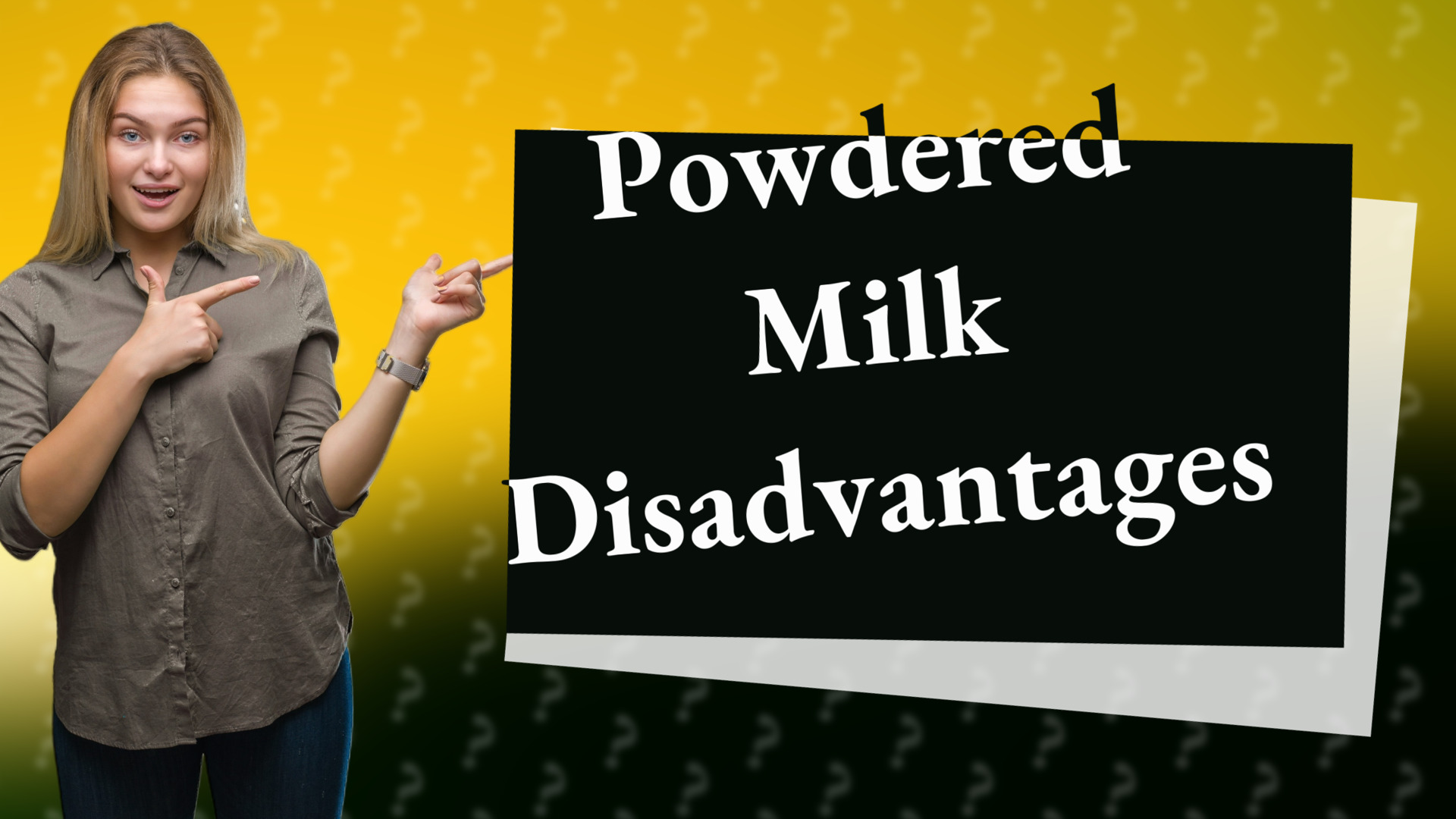 Powdered Milk Disadvantages