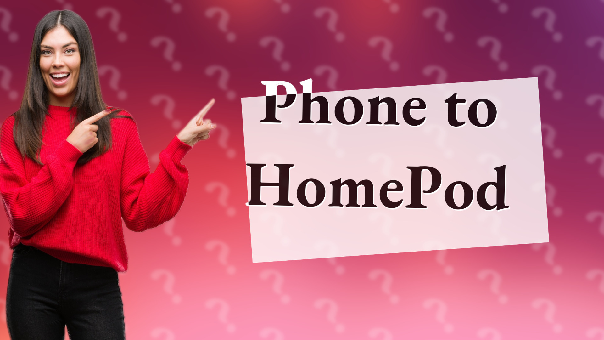 Phone to HomePod