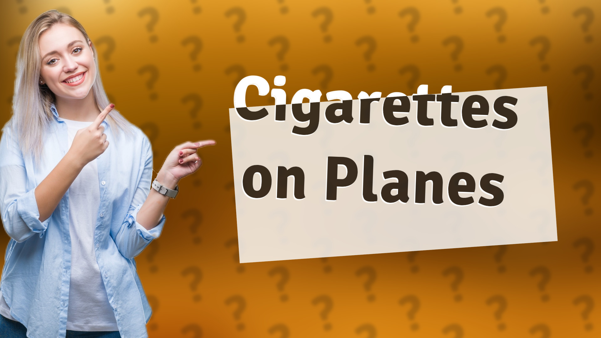 Cigarettes on Planes