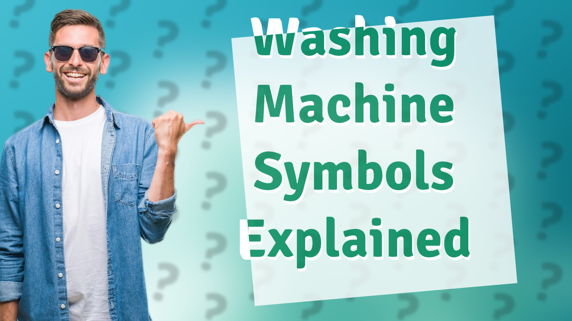 Washing Machine Symbols Explained