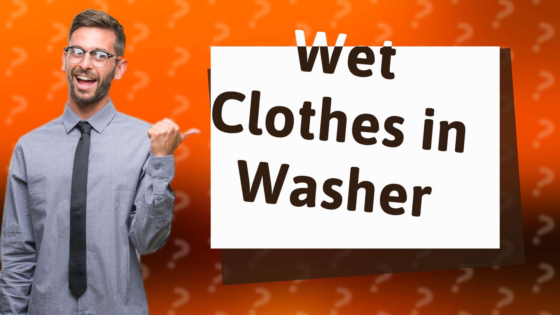 Wet Clothes in Washer