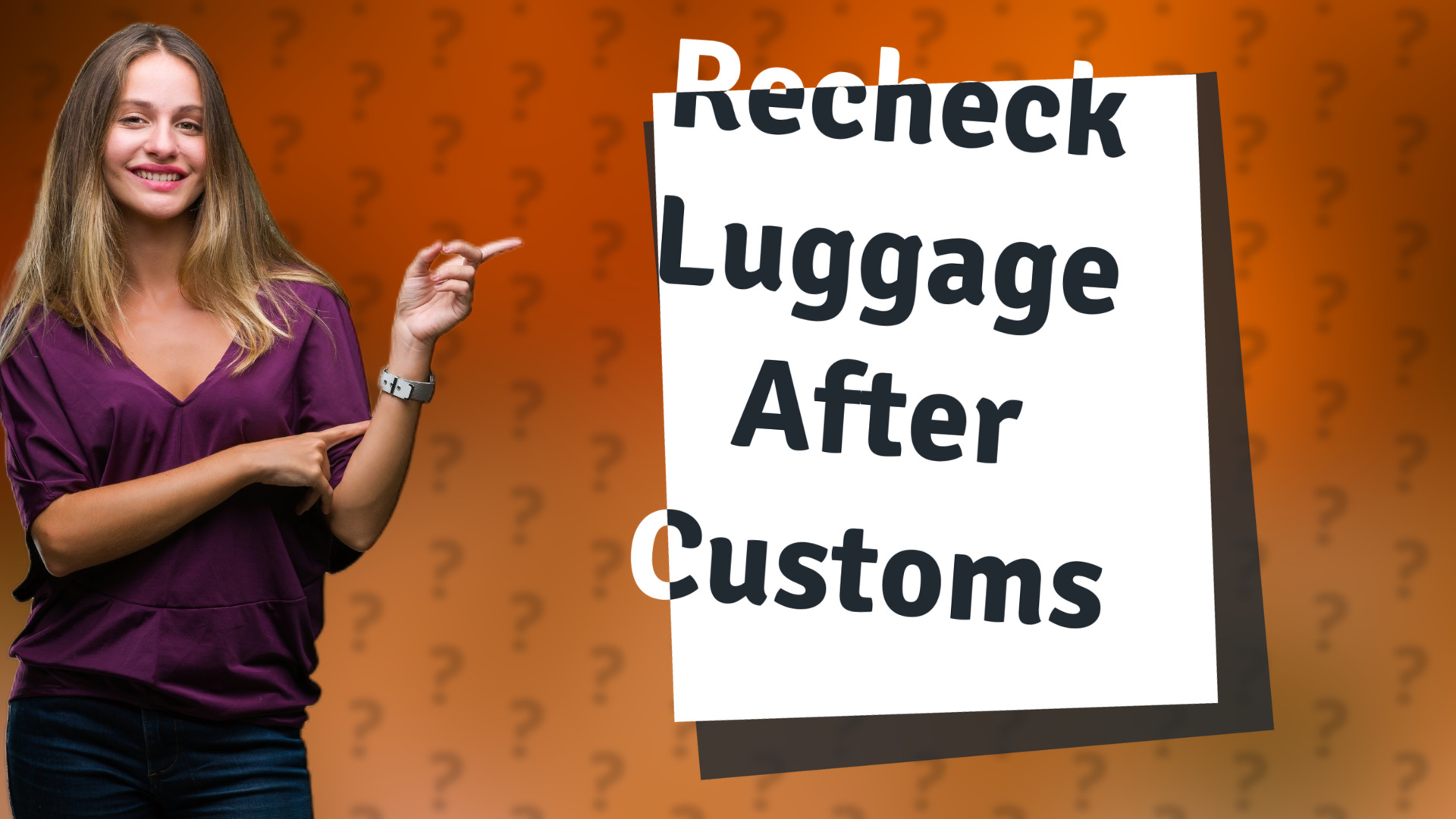Recheck Luggage After Customs