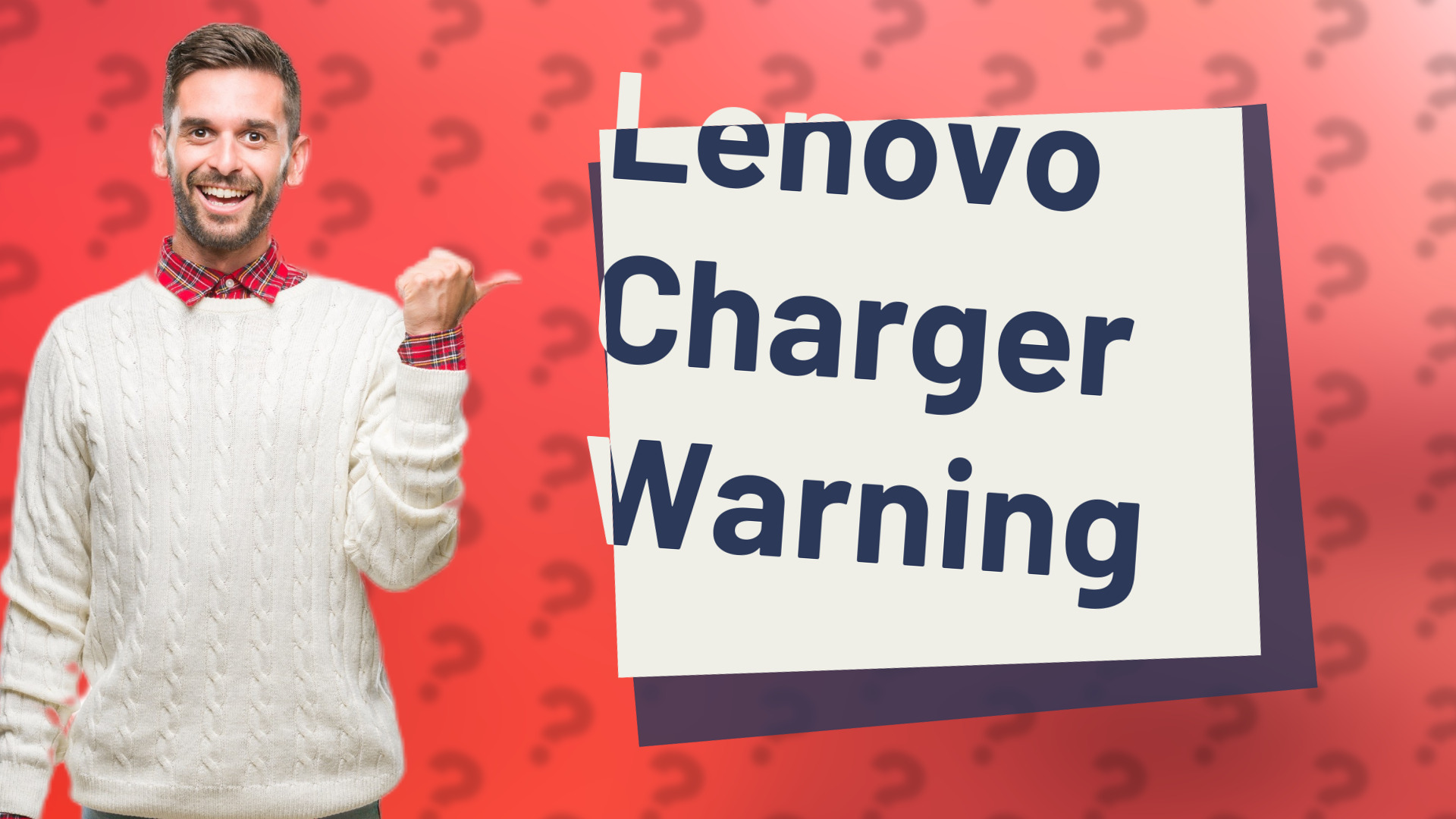 Lenovo Charger Warning
