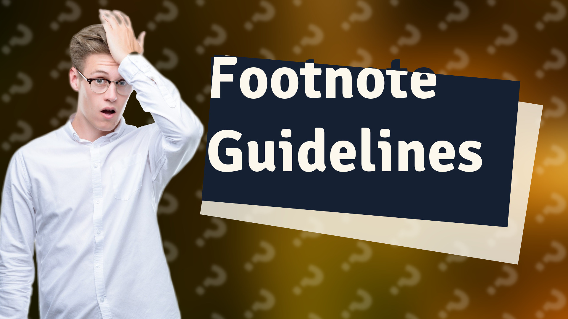 Footnote Guidelines