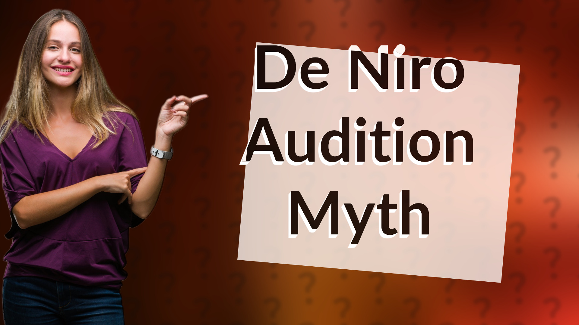De Niro Audition Myth
